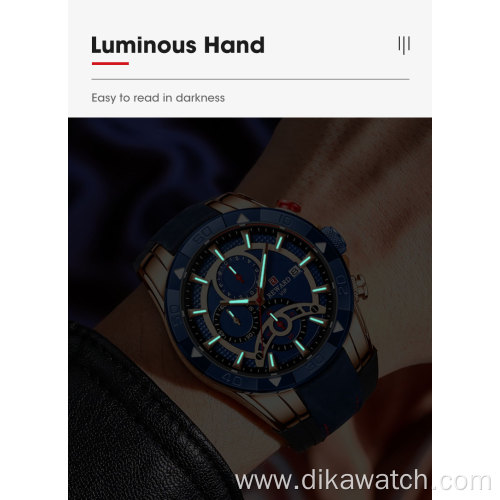 2021 REWARD 83013 Mens Watches Waterproof Top Brand Luxury Chronograph Sport Watch Quartz Men Wristwatch
